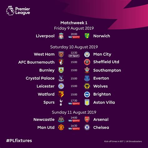 premier league fixtures 23/24 season